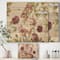 Designart - French Roses I - Farmhouse Print on Natural Pine Wood
